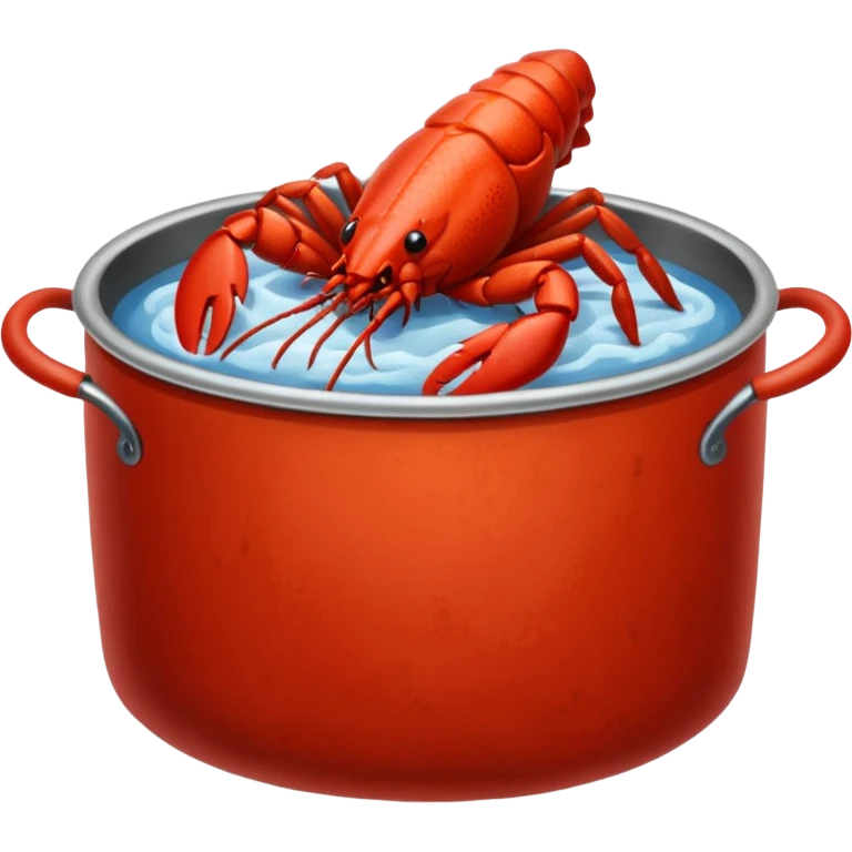 a lot of crayfish in the pot emoji