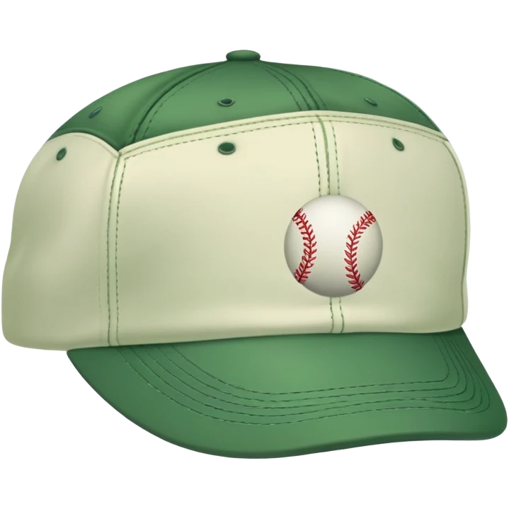 green baseball cap emoji
