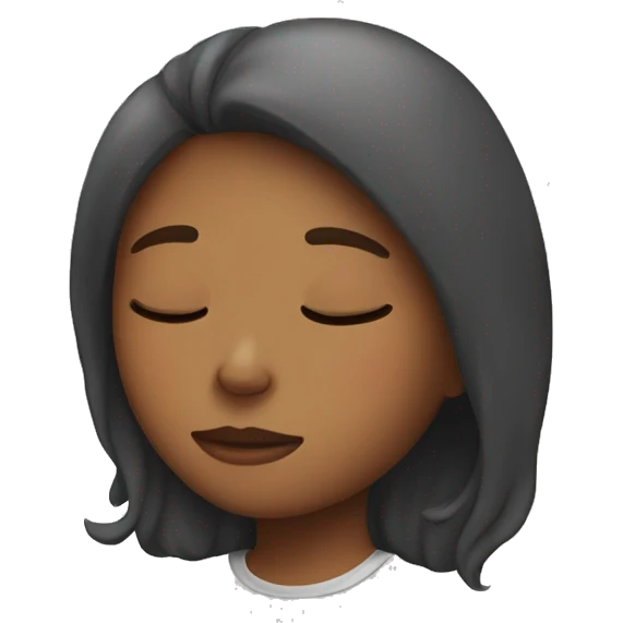 A girl sleeping emoji