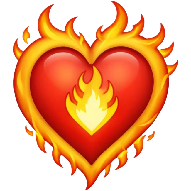 Fiery Heart emoji