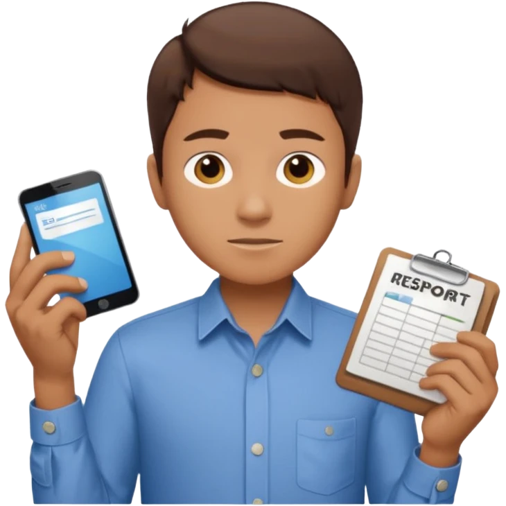 i need an image of a man named clyde who provides basic credit reports emoji