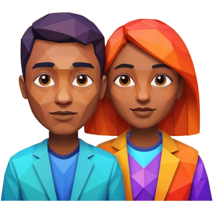 marriage low poly emoji