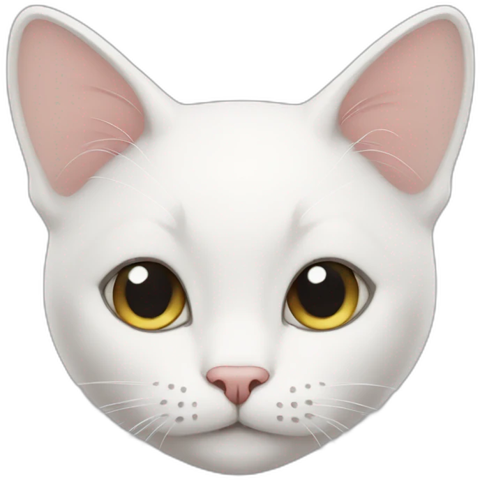 Little White cat  emoji
