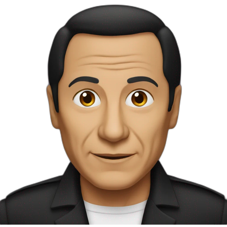 adel emam in black shirt. emoji