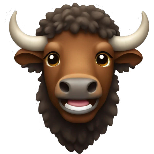 bison big smile emoji