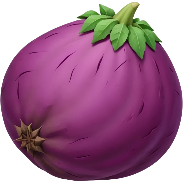 pointy purple sweet potato no green part emoji
