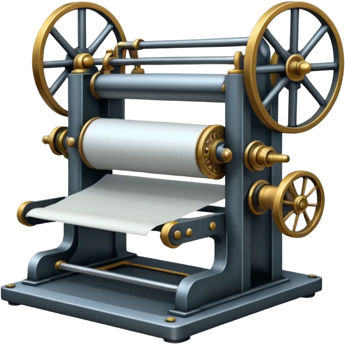 Steam-powered printing press emoji