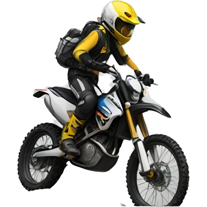 Crying tears enduro biker emoji