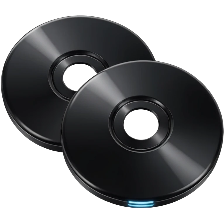 two black computer disk emoji