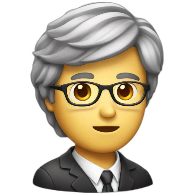 lawyer with question mark above head emoji