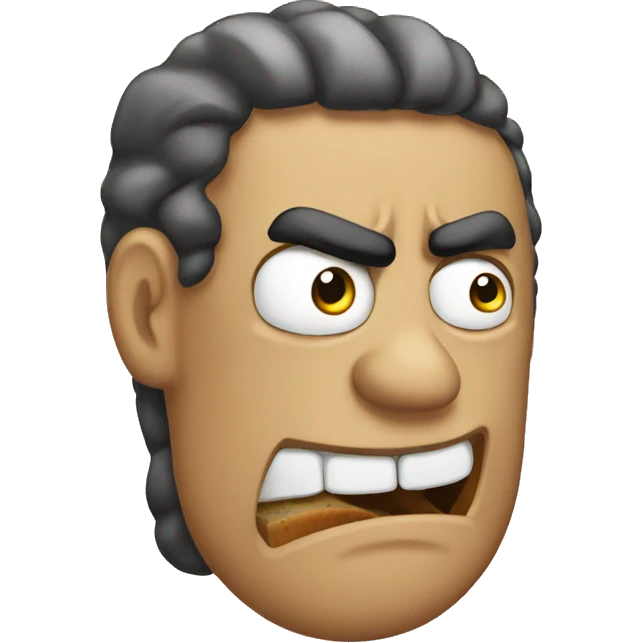 Angry sandwhich emoji