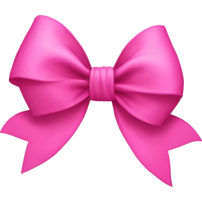 A big pink bow emoji