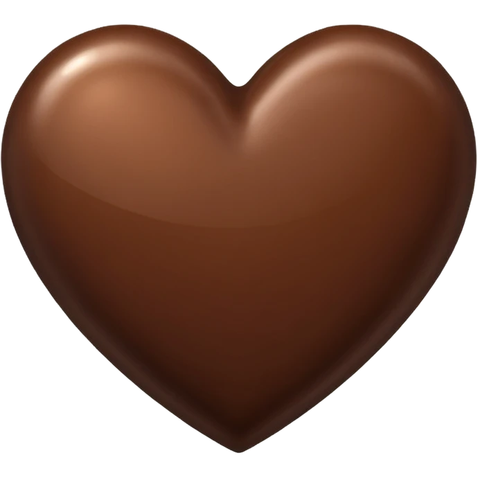 Brown heart emoji