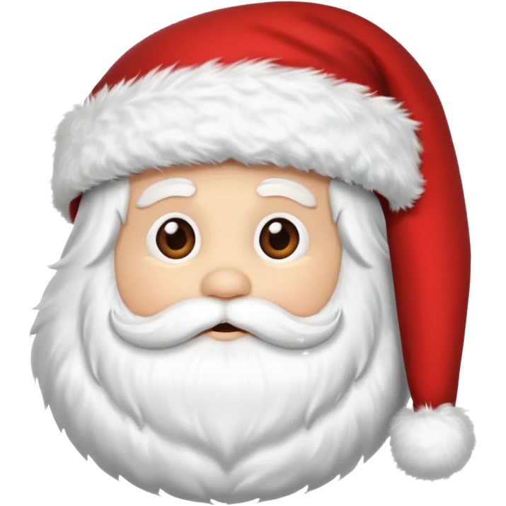 Satna clause hat without santa emoji