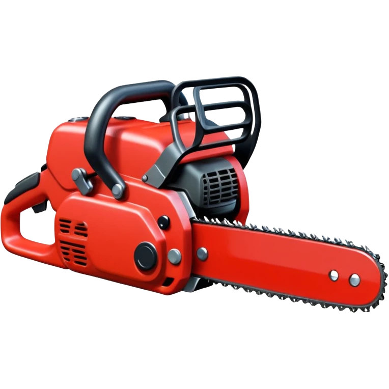 Red chainsaw  emoji