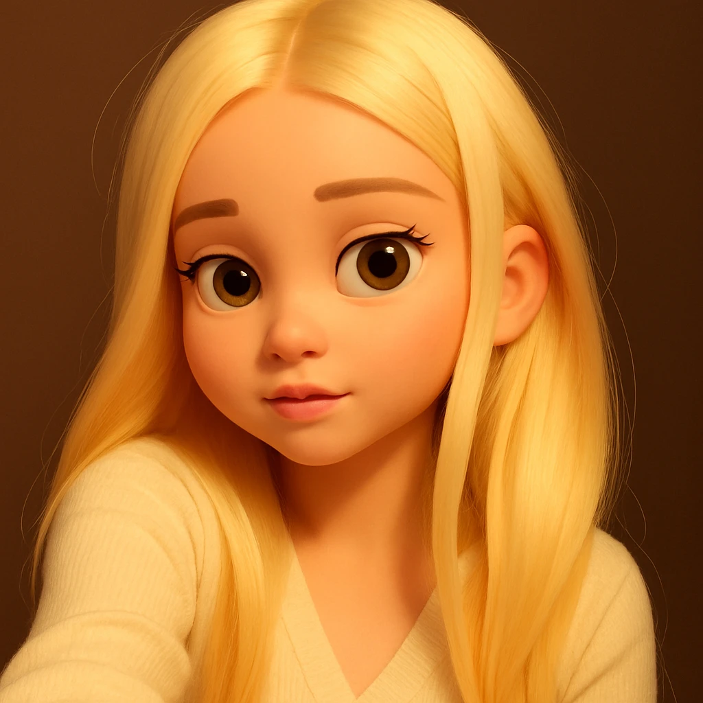 expand the image upward so that all of the hair above the head is fully visible, keeping the 3d-emoji style emoji