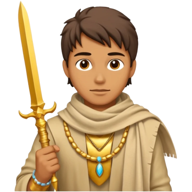 Desert Prince – sand scarf + gold dagger,Golden Princes. emoji