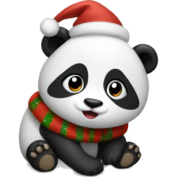 christmas panda  emoji
