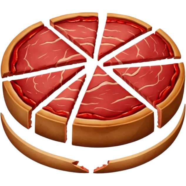 round meat slice emoji