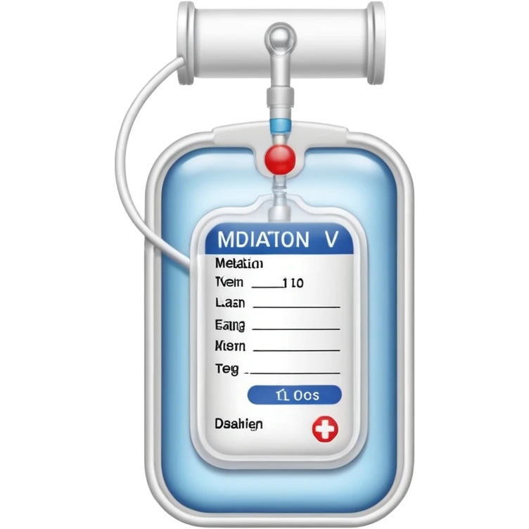 Medication iv label emoji