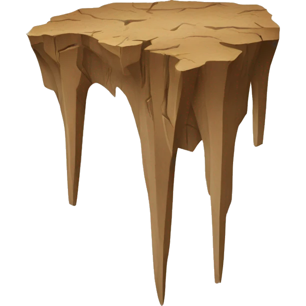 cracked earth with wood spikes coming out  emoji