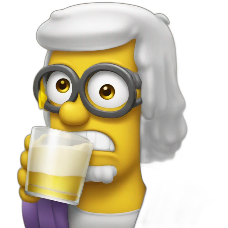 homer drink emoji
