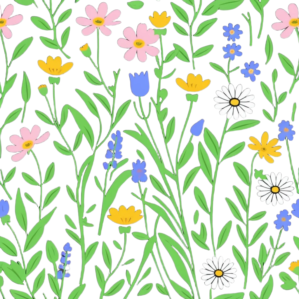 wildflowers field daisies and poppies emoji