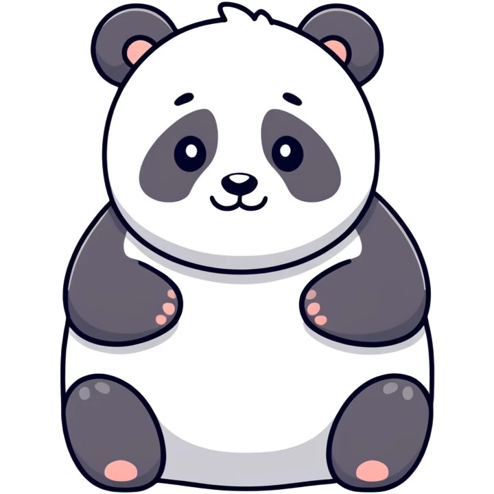 Fat panda emoji