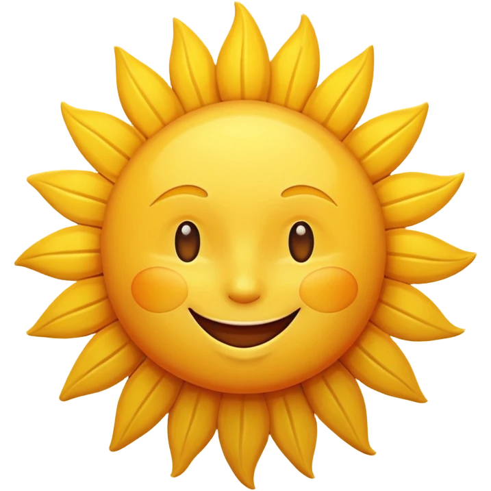 a happy sun emoji emoji