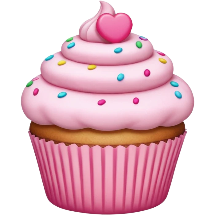 cupcake, plush and puffy, soft textures, cushion style emoji
