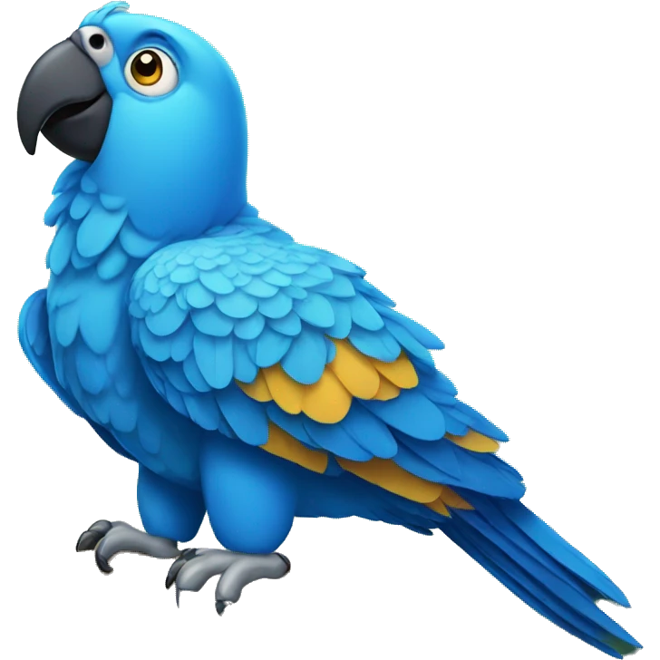 blue parrot emoji