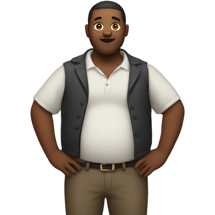 guy with full belly emoji