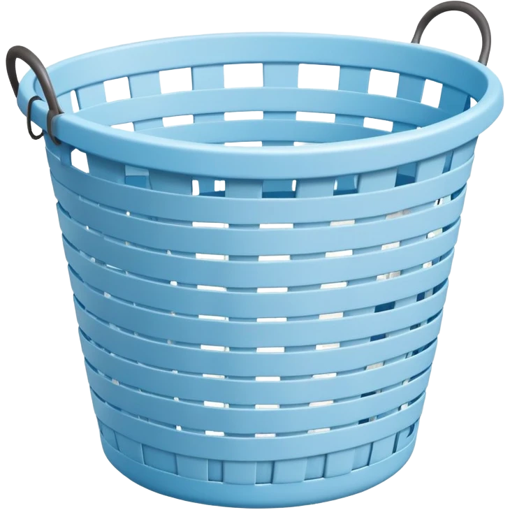 Light blue laundry basket emoji
