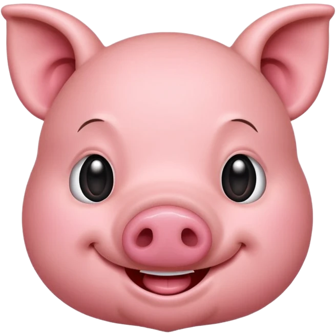 make a emoji of a fat cartoon pig emoji