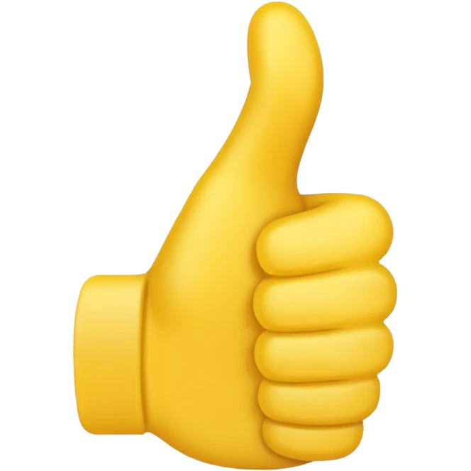 thumbs up emoji with two thumbs facinf outwards emoji