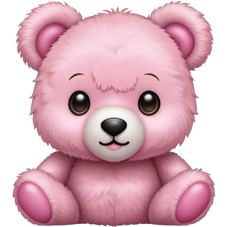 Baby pink cute little teddy bear emoji