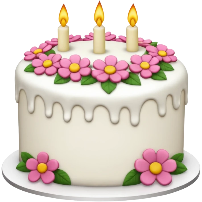 floral cake realistic aeshthethic   emoji