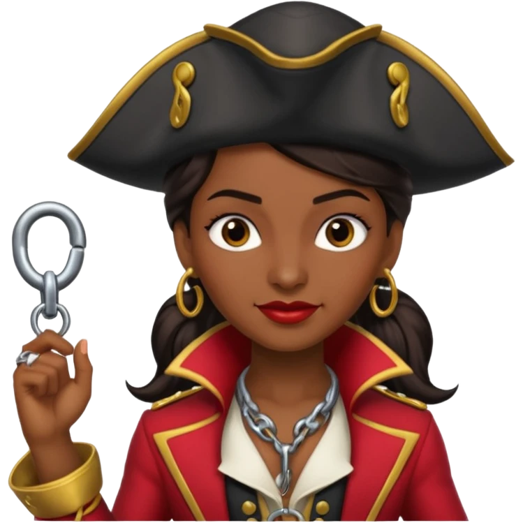 captain hook female dark hair hook emoji
