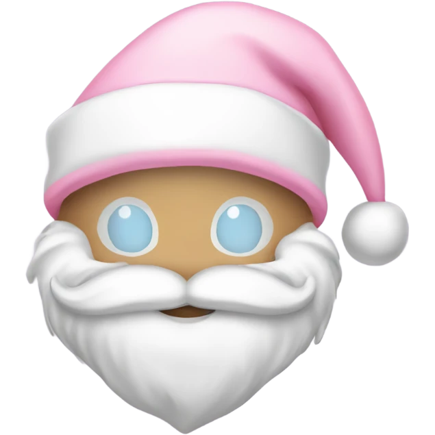 light pink santa hat emoji