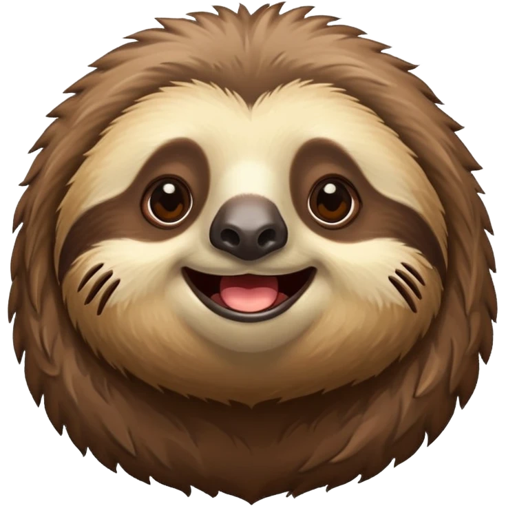 Happy sloth  emoji