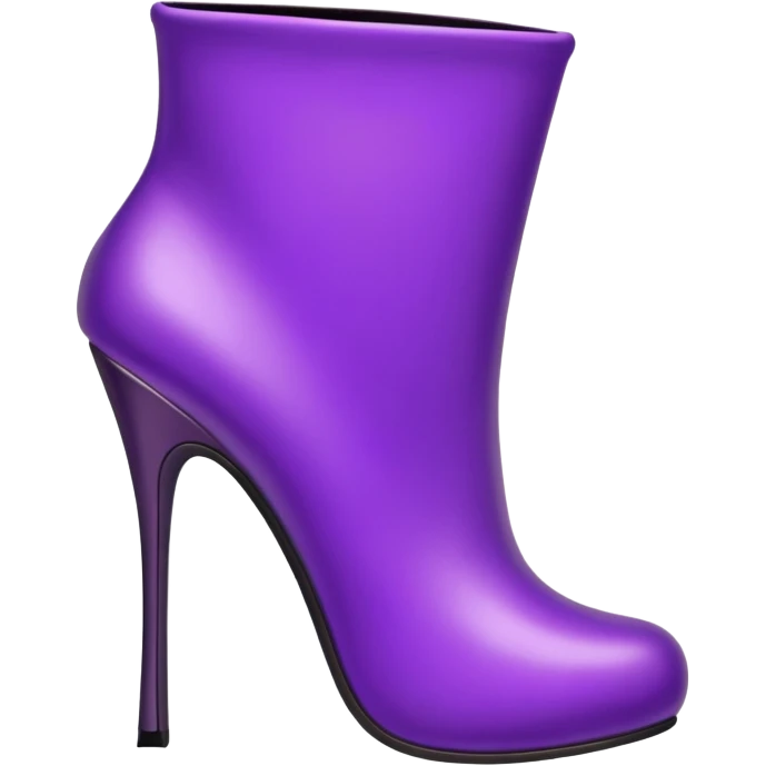 Woman’s purple boot emoji