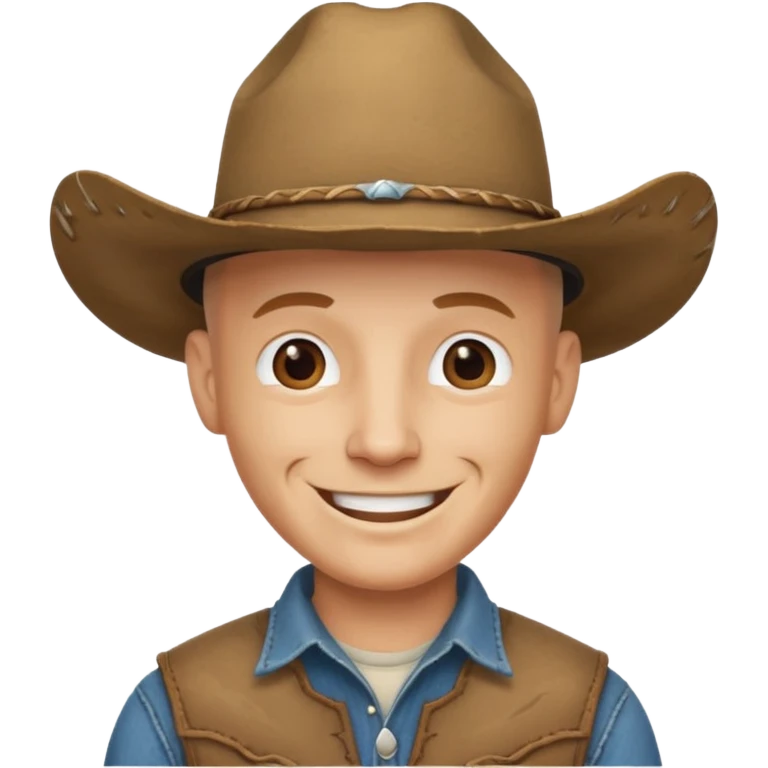 bald cowboy emoji