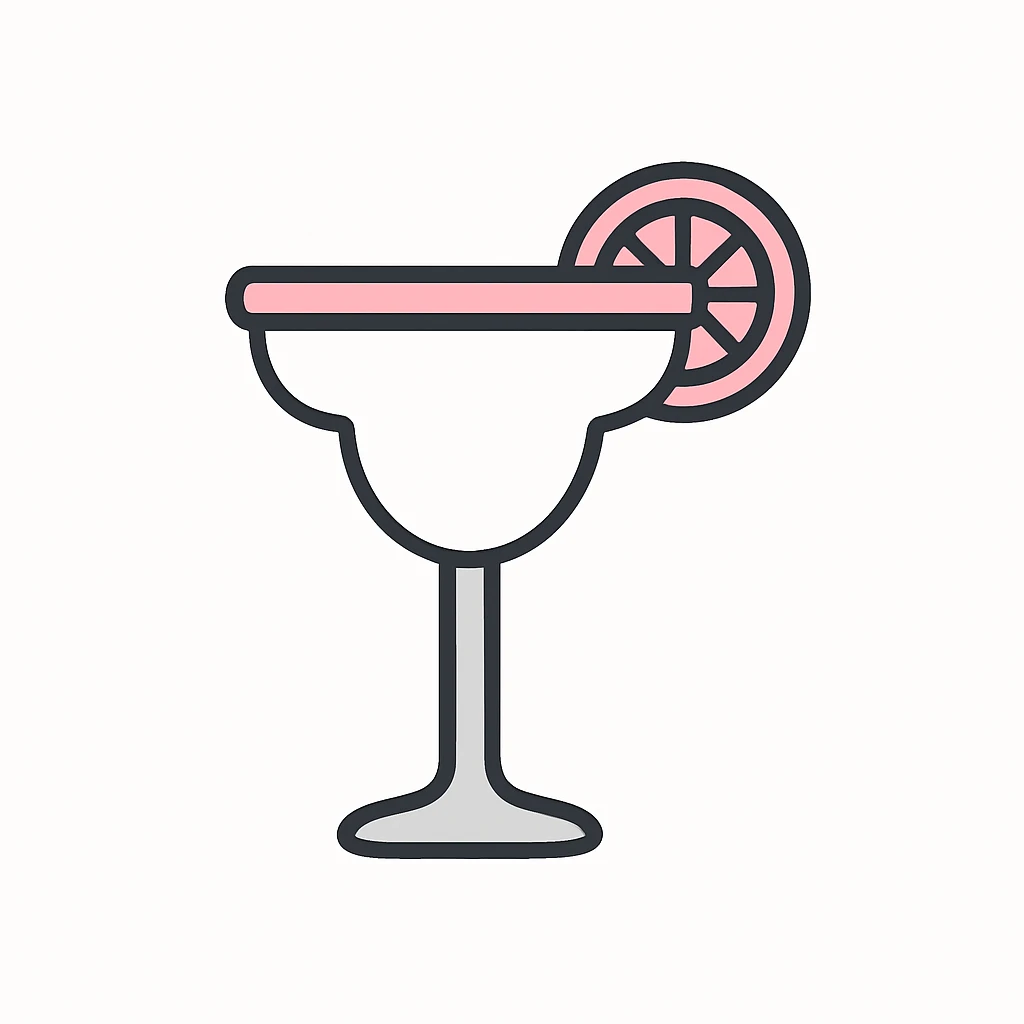 margarita in a margarita glass emoji