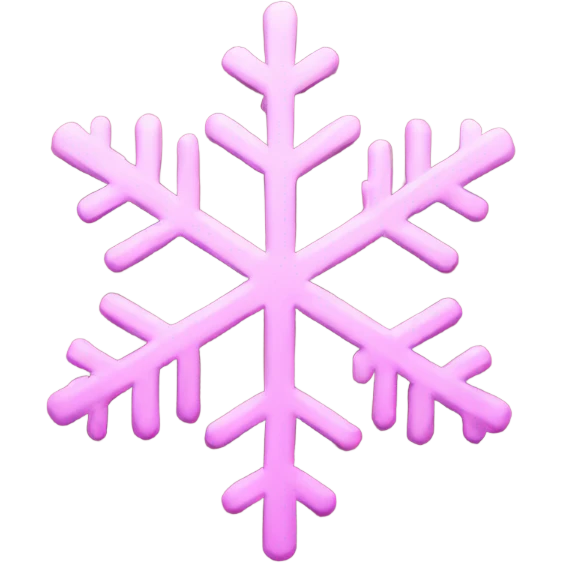 pink snowflake  emoji