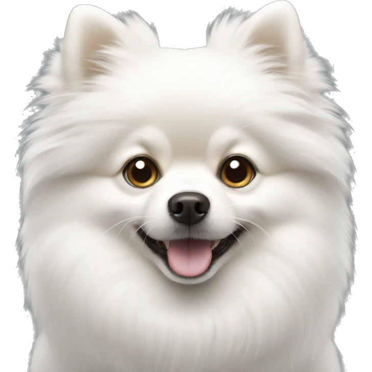 white pomeranian emoji