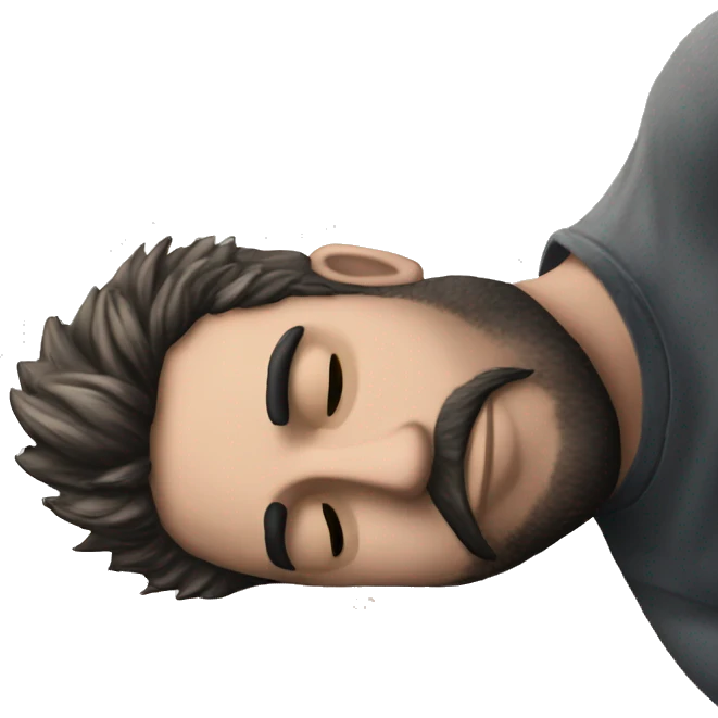 sleeping meme parodied bearded man emoji