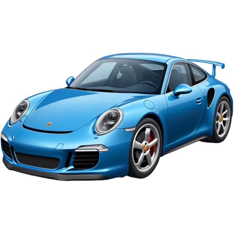 Porsche 911 bleue nuit emoji