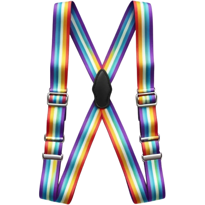 suspender rainbow emoji
