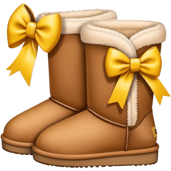 uggs with bow emoji