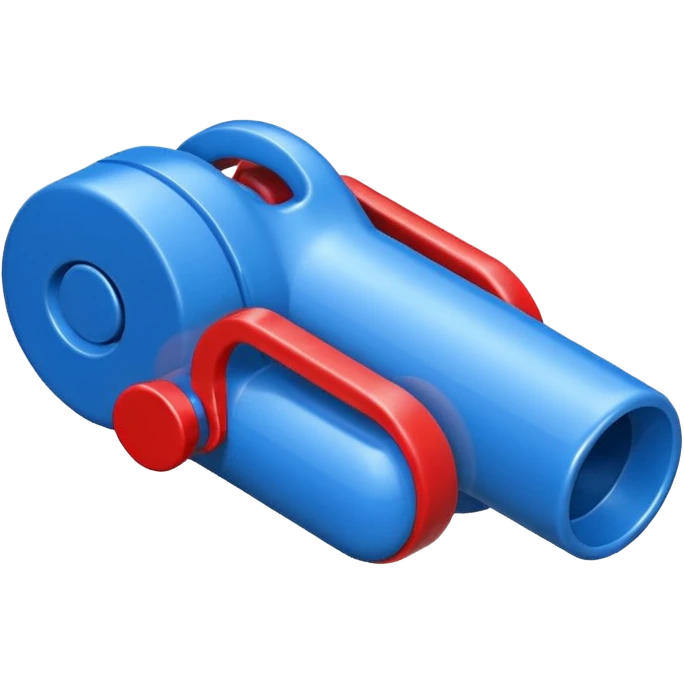 whistle blue (#00A3E0) and red (#F9423A) emoji